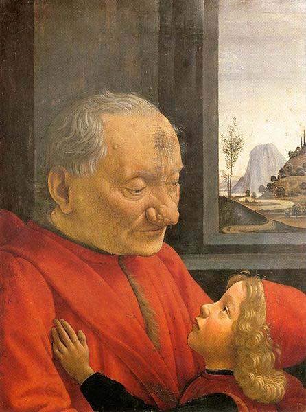 Domenico Ghirlandaio An Old Man and His Grandson China oil painting art